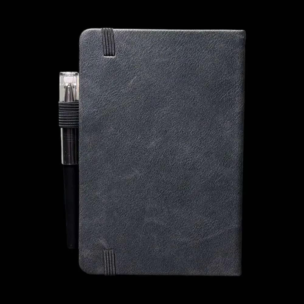 Charcoal Gray Tree of Life Embossed Small Hardcover Lined Journal with Pen